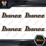 Compatible Ibanez Guitars Music Name Pack of 4 MINI SIZE Decals Stickers Vinyl - Image 24