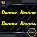 Compatible Ibanez Guitars Music Name Pack of 4 MINI SIZE Decals Stickers Vinyl - Image 5