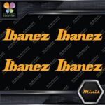 Compatible Ibanez Guitars Music Name Pack of 4 MINI SIZE Decals Stickers Vinyl - Image 6