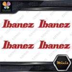 Compatible Ibanez Guitars Music Name Pack of 4 MINI SIZE Decals Stickers Vinyl - Image 8