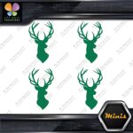 Deer Head Hunting Rack Antlers Buck Pack of 4 MINI SIZE Decals Stickers Vinyl - Image 15
