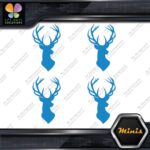 Deer Head Hunting Rack Antlers Buck Pack of 4 MINI SIZE Decals Stickers Vinyl - Image 10