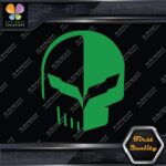 Compatible Corvette Skull Head Emblem Racing Tuning Cars Vinyl Decals Stickers - Image 14