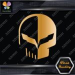 Compatible Corvette Skull Head Emblem Racing Tuning Cars Vinyl Decals Stickers - Image 17