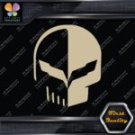 Compatible Corvette Skull Head Emblem Racing Tuning Cars Vinyl Decals Stickers - Image 24