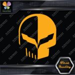 Compatible Corvette Skull Head Emblem Racing Tuning Cars Vinyl Decals Stickers - Image 7