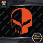Compatible Corvette Skull Head Emblem Racing Tuning Cars Vinyl Decals Stickers - Image 8