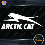 Compatible Arctic Cat Snowmobiles Jumping Left Over Name Vinyls Decals Stickers - Image 4