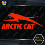 Compatible Arctic Cat Snowmobiles Jumping Left Over Name Vinyls Decals Stickers - Image 8
