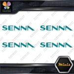 Compatible Ayrton Senna Name Only F1 Pack of 4 MINI SIZE Decals Stickers Vinyl - Image 12