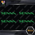 Compatible Ayrton Senna Name Only F1 Pack of 4 MINI SIZE Decals Stickers Vinyl - Image 13