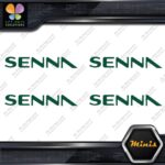 Compatible Ayrton Senna Name Only F1 Pack of 4 MINI SIZE Decals Stickers Vinyl - Image 15