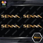 Compatible Ayrton Senna Name Only F1 Pack of 4 MINI SIZE Decals Stickers Vinyl - Image 16