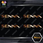 Compatible Ayrton Senna Name Only F1 Pack of 4 MINI SIZE Decals Stickers Vinyl - Image 18