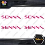 Compatible Ayrton Senna Name Only F1 Pack of 4 MINI SIZE Decals Stickers Vinyl - Image 19
