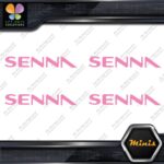 Compatible Ayrton Senna Name Only F1 Pack of 4 MINI SIZE Decals Stickers Vinyl - Image 20