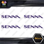 Compatible Ayrton Senna Name Only F1 Pack of 4 MINI SIZE Decals Stickers Vinyl - Image 21