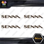 Compatible Ayrton Senna Name Only F1 Pack of 4 MINI SIZE Decals Stickers Vinyl - Image 22