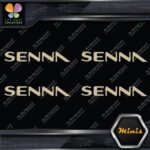 Compatible Ayrton Senna Name Only F1 Pack of 4 MINI SIZE Decals Stickers Vinyl - Image 23