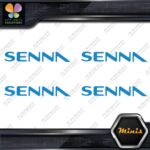 Compatible Ayrton Senna Name Only F1 Pack of 4 MINI SIZE Decals Stickers Vinyl - Image 9