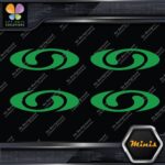 Compatible Salomon Skis Sports Oval Logo Only 4 MINI SIZE Decals Stickers Vinyl - Image 14