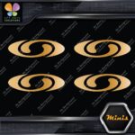 Compatible Salomon Skis Sports Oval Logo Only 4 MINI SIZE Decals Stickers Vinyl - Image 17