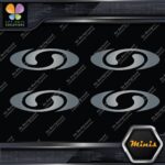 Compatible Salomon Skis Sports Oval Logo Only 4 MINI SIZE Decals Stickers Vinyl - Image 18