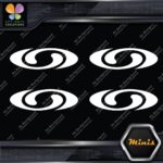 Compatible Salomon Skis Sports Oval Logo Only 4 MINI SIZE Decals Stickers Vinyl - Image 3