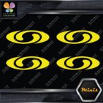 Compatible Salomon Skis Sports Oval Logo Only 4 MINI SIZE Decals Stickers Vinyl - Image 5