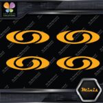 Compatible Salomon Skis Sports Oval Logo Only 4 MINI SIZE Decals Stickers Vinyl - Image 6