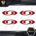 Compatible Salomon Skis Sports Oval Logo Only 4 MINI SIZE Decals Stickers Vinyl - Image 9
