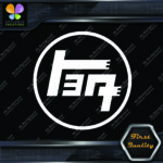 Compatible with Toyota 37 TEQ Vintage Style Circle JDM Vinyl Decals Stickers