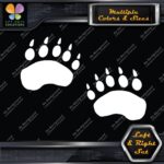 Bear Paws Left & Right Set Animal Print Hunting Nature Decals Stickers Vinyl - Image 3