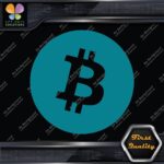 Compatible BTC Currency Circle Round Sign B Logo Only Decals Stickers Vinyl - Image 13