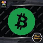 Compatible BTC Currency Circle Round Sign B Logo Only Decals Stickers Vinyl - Image 14