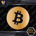 Compatible BTC Currency Circle Round Sign B Logo Only Decals Stickers Vinyl - Image 17