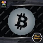 Compatible BTC Currency Circle Round Sign B Logo Only Decals Stickers Vinyl - Image 18