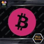 Compatible BTC Currency Circle Round Sign B Logo Only Decals Stickers Vinyl - Image 20