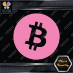 Compatible BTC Currency Circle Round Sign B Logo Only Decals Stickers Vinyl - Image 21