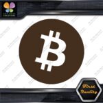 Compatible BTC Currency Circle Round Sign B Logo Only Decals Stickers Vinyl - Image 24