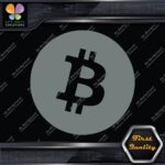 Compatible BTC Currency Circle Round Sign B Logo Only Decals Stickers Vinyl - Image 5