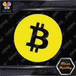 Compatible BTC Currency Circle Round Sign B Logo Only Decals Stickers Vinyl - Image 6