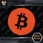 Compatible BTC Currency Circle Round Sign B Logo Only Decals Stickers Vinyl - Image 7