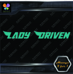 Lady Driven Angel Wings Banner Tuning Girl Power JDM Vinyl Decals Stickers - Image 17