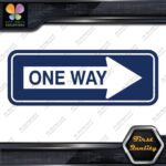 One Way Road Sign Right Arrow Rectangle No Background Decals Stickers Vinyl - Image 12