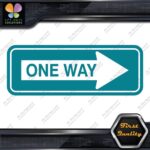 One Way Road Sign Right Arrow Rectangle No Background Decals Stickers Vinyl - Image 13