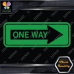 One Way Road Sign Right Arrow Rectangle No Background Decals Stickers Vinyl - Image 14