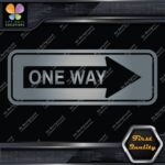 One Way Road Sign Right Arrow Rectangle No Background Decals Stickers Vinyl - Image 18