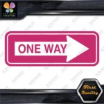 One Way Road Sign Right Arrow Rectangle No Background Decals Stickers Vinyl - Image 20