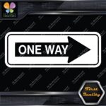 One Way Road Sign Right Arrow Rectangle No Background Decals Stickers Vinyl - Image 3